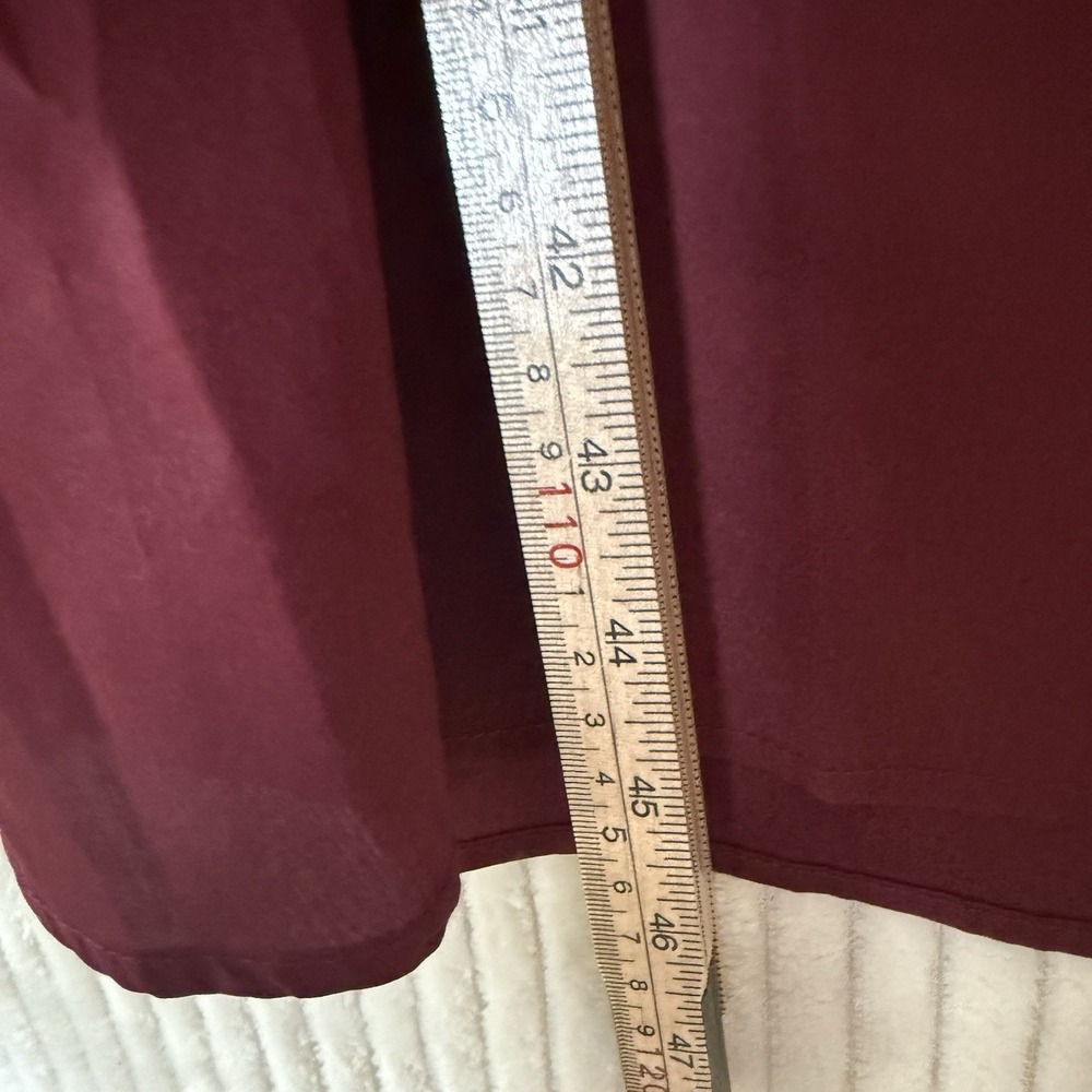 Harshman Vespera Dress Burgundy Black Size Small 100% Cotton NWT Pockets - Picture 8 of 16